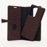 Samsung Galaxy S20 Ultra Buffalo 2-in-1 Genuine Leather Flip Case - Brown