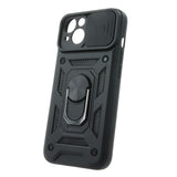 iPhone 13 Defender Tough Case w. Magnetic Kickstand & Cam Slider - Black