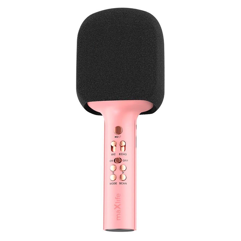 MaxLife MXBM-600 Bluetooth Microphone w. Speaker - Pink