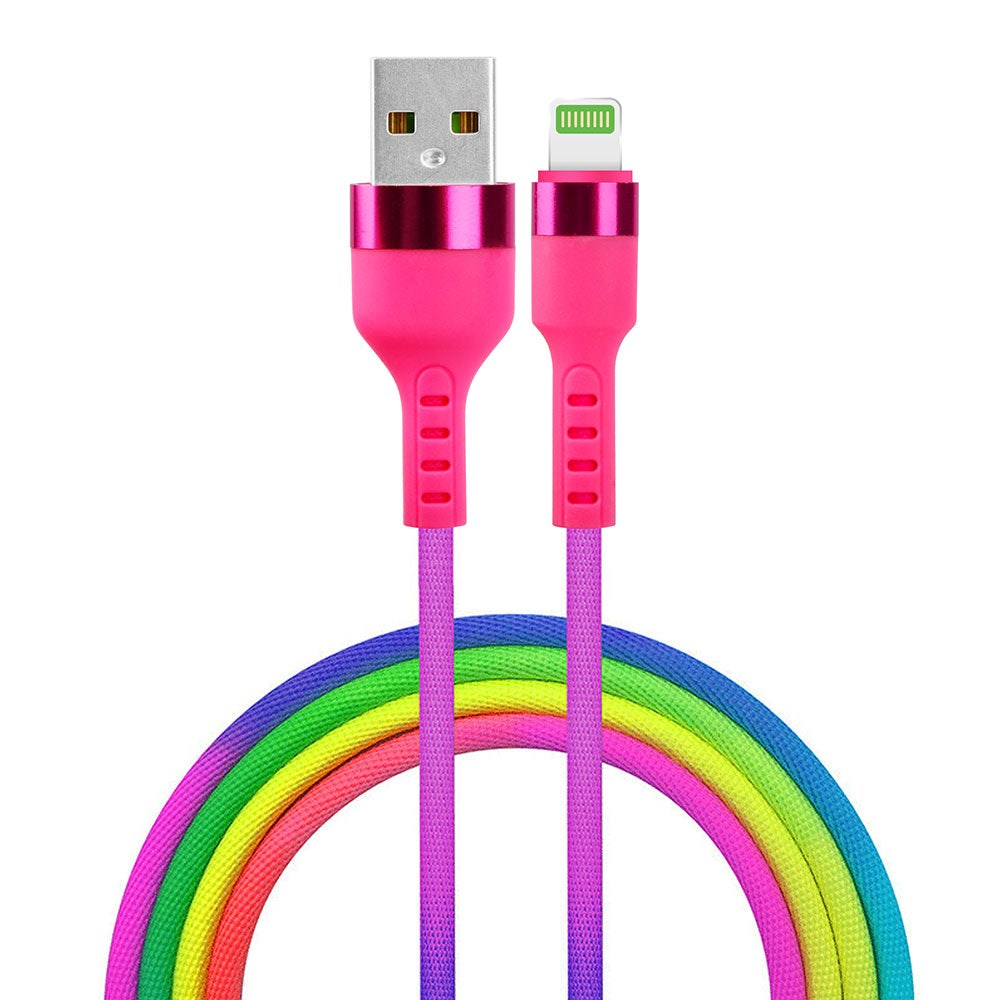 Lightning Cable 10 W from Setty - 1.2 m. - Rainbow