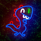 Forever Light Neon Sign LED Jurassic Edition - Multicolored Light with Baby Dino