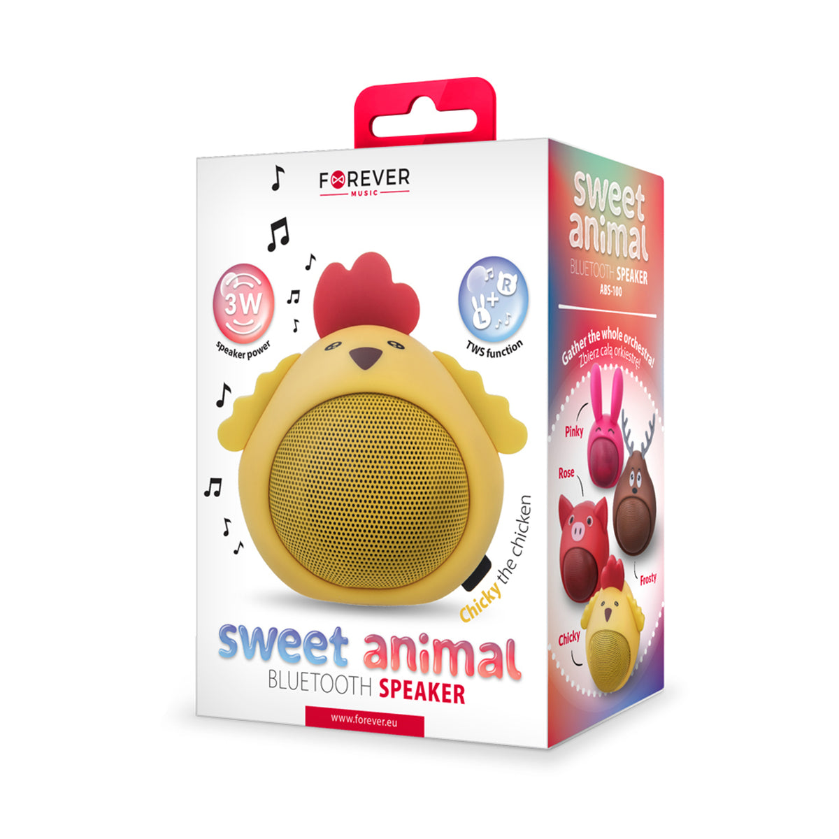 Forever Animal Bluetooth Speaker - Yellow Chicken