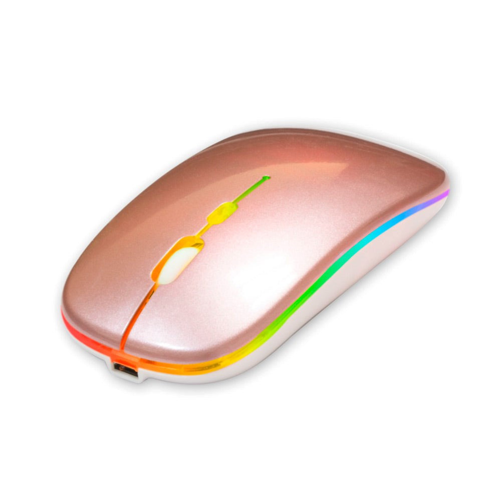 Setty Wireless RGB Computer Mouse - Rose Gold