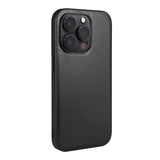 iPhone 14 Pro Buffalo Genuine Leather Case - MagSafe Compatible - Black