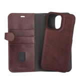 iPhone 14 Pro Max Gear Buffalo Wallet Genuine Leather Magnet Wallet Case - Brown