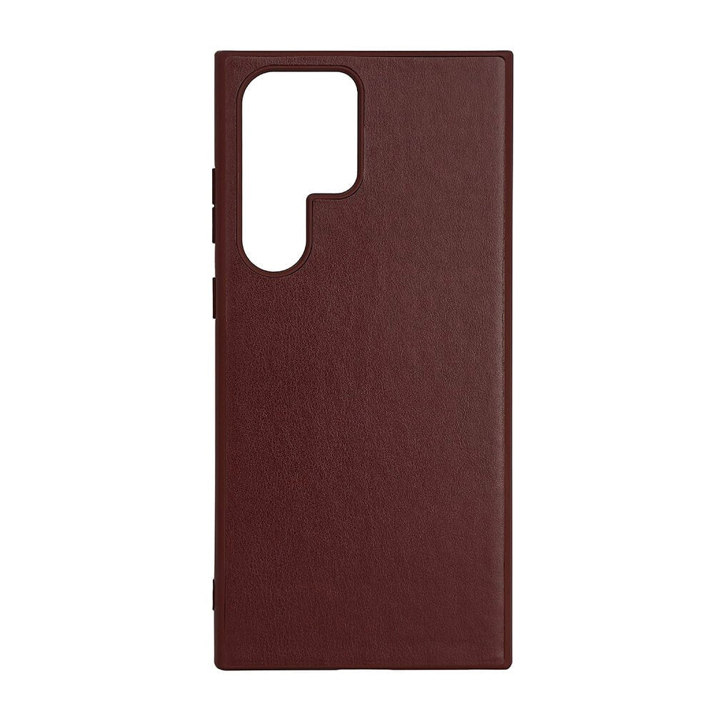 Samsung Galaxy S23 Ultra Buffalo Genuine Leather Case - Brown