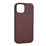 iPhone 15 Buffalo Faux Leather Case - MagSafe Compatible - Brown