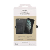 Samsung Galaxy S24 GEAR Buffalo 2-in-1 Wallet Genuine Leather Magnet Flip Case with Wallet - Black