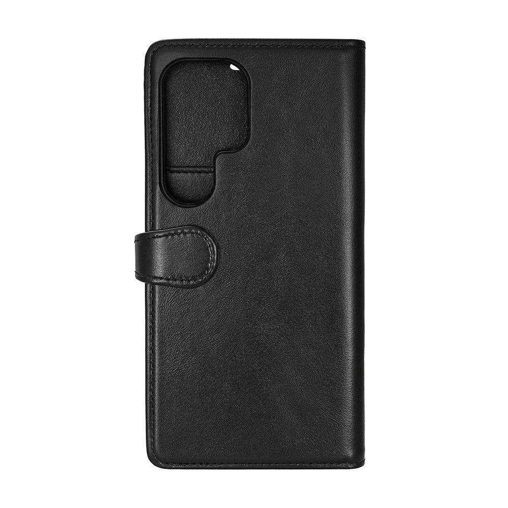 Samsung Galaxy S25 Ultra GEAR Buffalo 2-in-1 Wallet Real Leather Magnet Flip Case with Wallet - Black