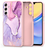 Samsung Galaxy A15 (5G) / A15 Tech-Protect Marble Case - Pink / Purple