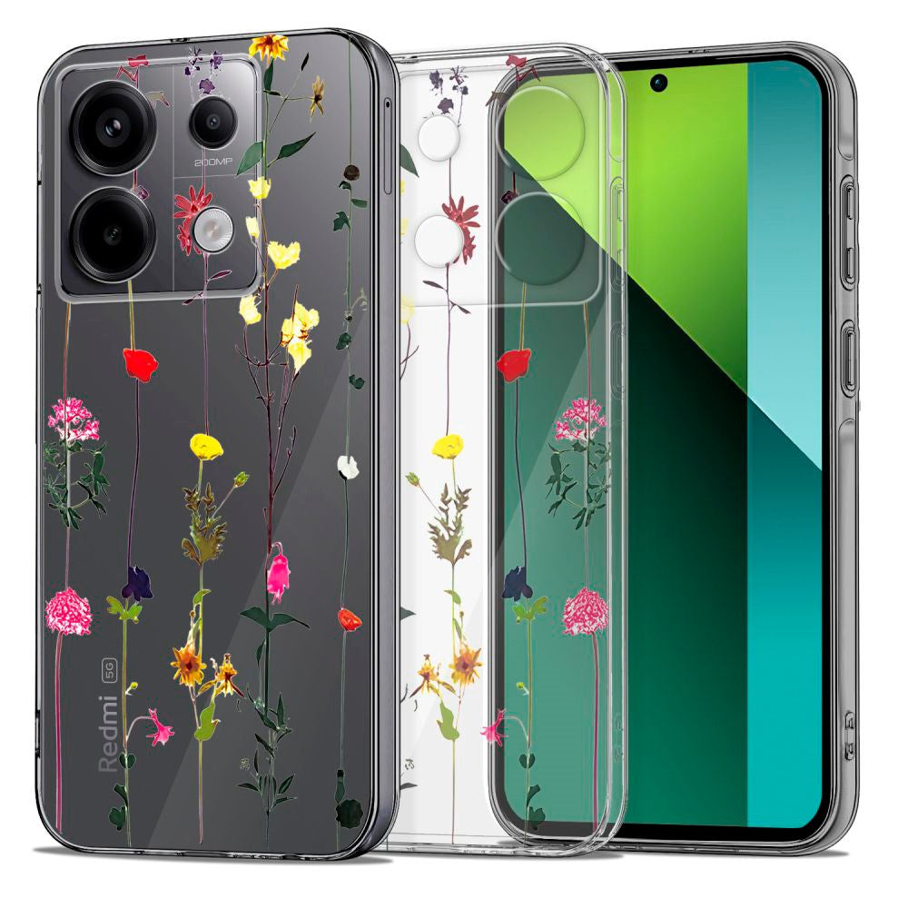 Xiaomi Redmi Note 13 Pro (5G) / Poco X6 Tech-Protect Flexair+ Flexible Plastic Case - Garden Floral