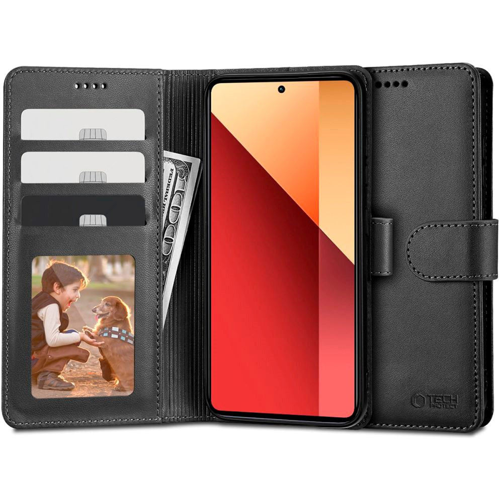 Xiaomi Redmi Note 13 Pro (4G) Tech-Protect Flip Case with Wallet - Black