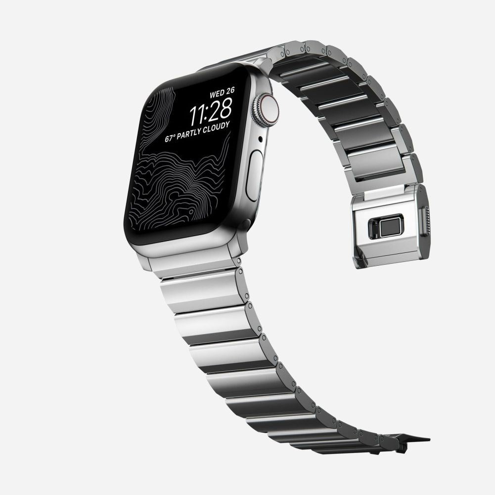 Apple Watch (42/44/SE/45/46/49mm) Tech-Protect Steelband Steel Watch Strap - Silver