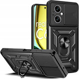 Realme C67 (4G) Tech-Protect Camshield Case with Magnetic Ring & Stand Function - Black