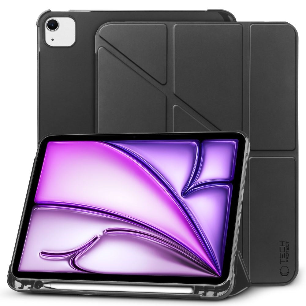 Tech-Protect iPad Air 13" (2024) SC Origami Case w. Apple Pencil Holder - Black