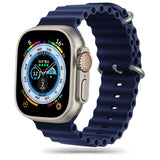 Tech-Protect Apple Watch (42/44/SE/45/46/49mm) Iconband Pro Silicone Strap - Dark Blue