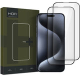 iPhone 16 Pro Hofi Glass Pro+ Screen Protector - Case Friendly - 2-Pak - Black Edge