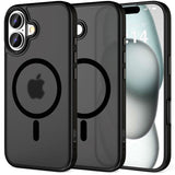 iPhone 16 Tech-Protect MagMat Case - MagSafe Compatible - Matte Black