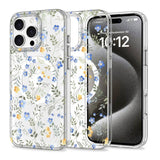 iPhone 16 Pro Tech-Protect MagMood Case - MagSafe Compatible - Spring Flowers