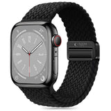 Apple Watch (42/44/SE/45/46/49mm) Tech-Protect Nylon Strap - Black