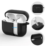 Tech-Protect Apple AirPods Pro (1st & 2nd Gen) Silicone Case with Carabiner Hook - Beige