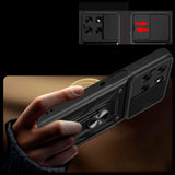 Motorola Moto G56 Tech-Protect Tough Case with Magnetic Kickstand & Camslider - Black