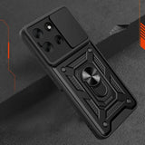 Motorola Moto G86 Tech-Protect Tough Case with Magnetic Kickstand & Camslider - Black