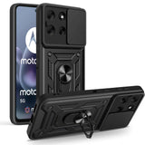 Motorola Moto G86 Tech-Protect Tough Case with Magnetic Kickstand & Camslider - Black