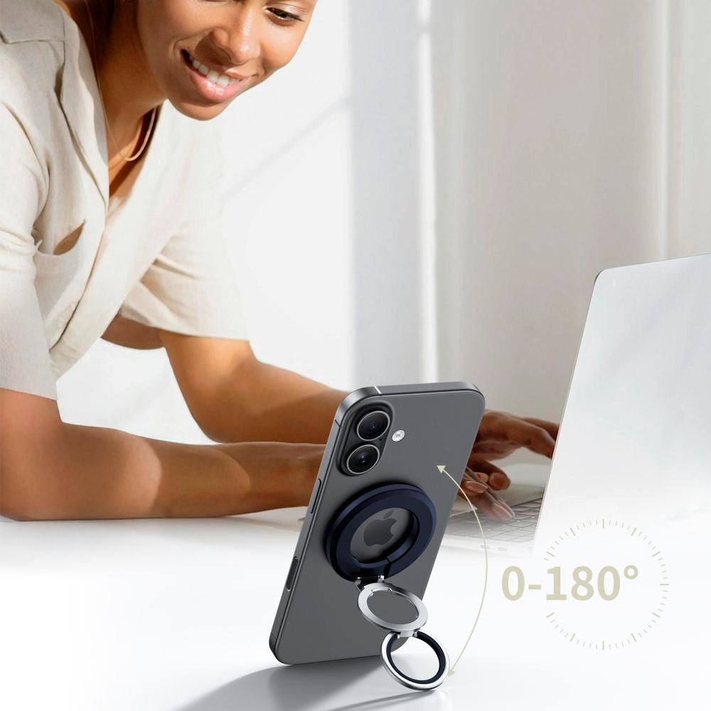 Tech-Protect Magnetic Ring Holder for Mobile - MagSafe Compatible - Dark Blue