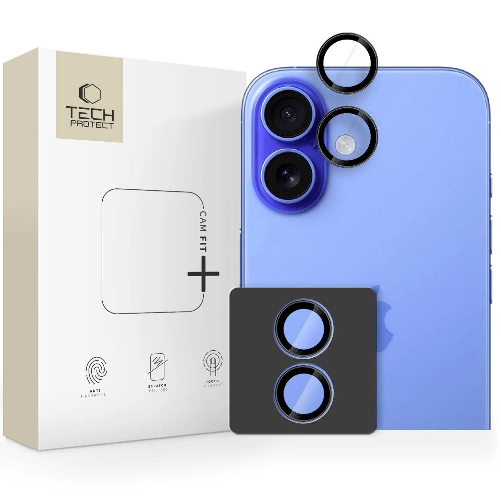 iPhone 17 Tech-Protect Camring Fit+ Camera Lens Protector - Black