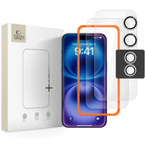 iPhone 17 Tech-Protect Easy Set+ Protection Set with Screen Protection Glass & Camera Lens Protection Glass - Transparent