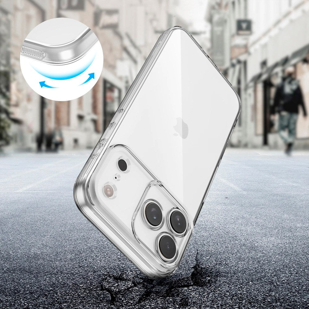 iPhone 17 Pro Max Tech-Protect Flexair Flexible Plastic Case - Transparent