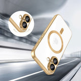 iPhone 17 Tech-Protect MagFlex Case - MagSafe Compatible - Gold / Transparent