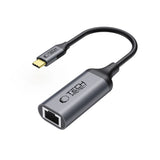 USB-C to Ethernet RJ45 Adapter Tech-Protect Ultraboost - 1000Mbps - Black