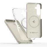 Samsung Galaxy S25 Tech-Protect Silicone Case - MagSafe Compatible - Beige