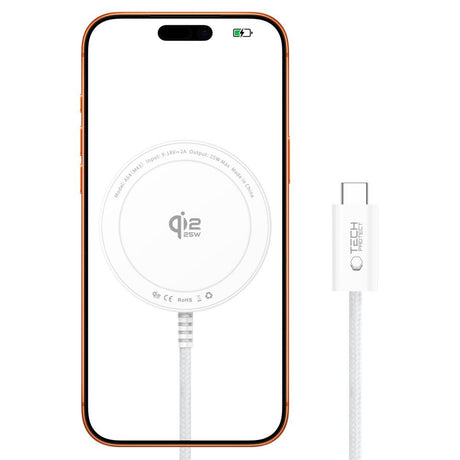 Wireless MagSafe Charger Tech-Protect A54 25W - White