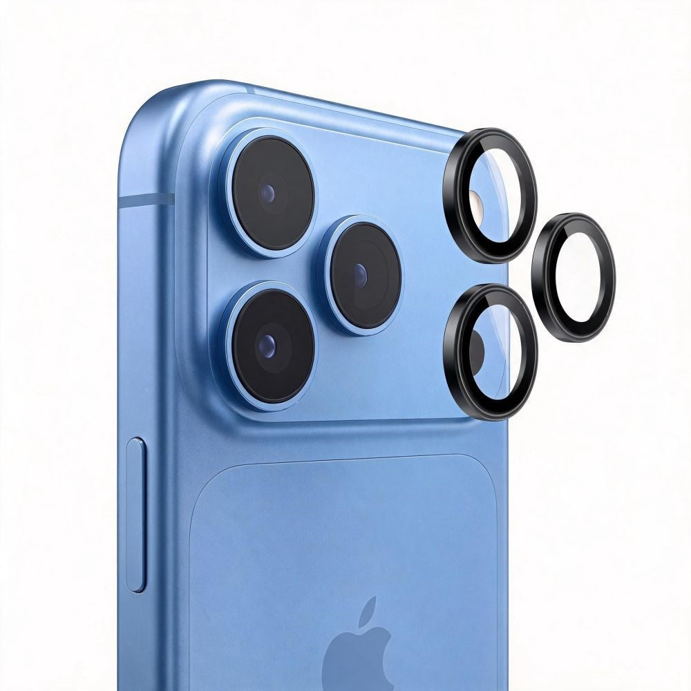 iPhone 18 Pro / 18 Pro Max Tech-Protect Camring Fit+ Camera Lens Protector - Black
