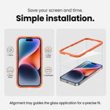 iPhone 18 Pro Tech-Protect Easy Set+ 3-in-1 Protection Set with Tempered Glass Screen Protector & Camera Lens Protector - Transparent