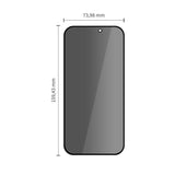iPhone 18 Pro Max Tech-Protect Tempered Glass Screen Protector - Privacy Function - 2 Pcs. - Transparent