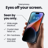 iPhone 18 Pro Max Tech-Protect Tempered Glass Screen Protector - Privacy Function - 2 Pcs. - Transparent