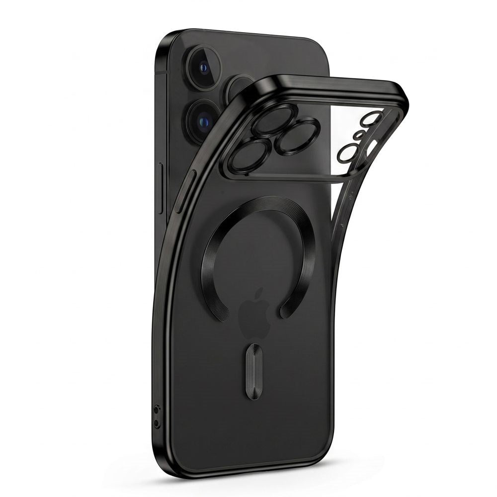 iPhone 18 Pro Max / 17 Pro Max Tech-Protect MagFlex Case - MagSafe Compatible - Black / Transparent