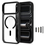iPhone 18 Pro / 17 Pro Tech-Protect MagMat Case - MagSafe Compatible - Transparent / Black
