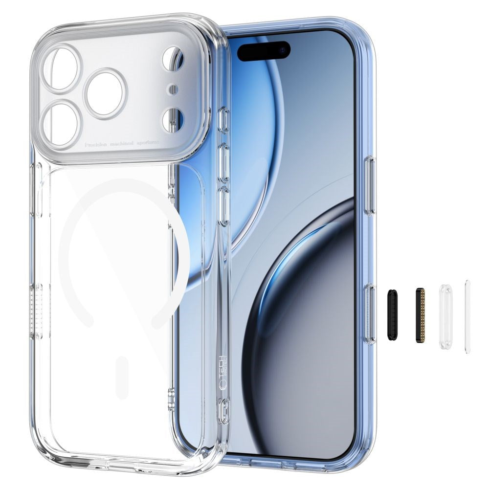 iPhone 18 Pro / 17 Pro Tech-Protect MagPeak CC Case - MagSafe Compatible - Transparent
