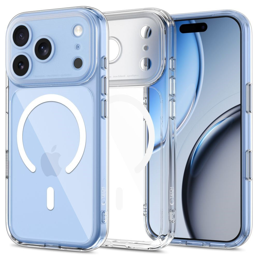 iPhone 18 Pro / 17 Pro Tech-Protect MagPeak CC Case - MagSafe Compatible - Transparent