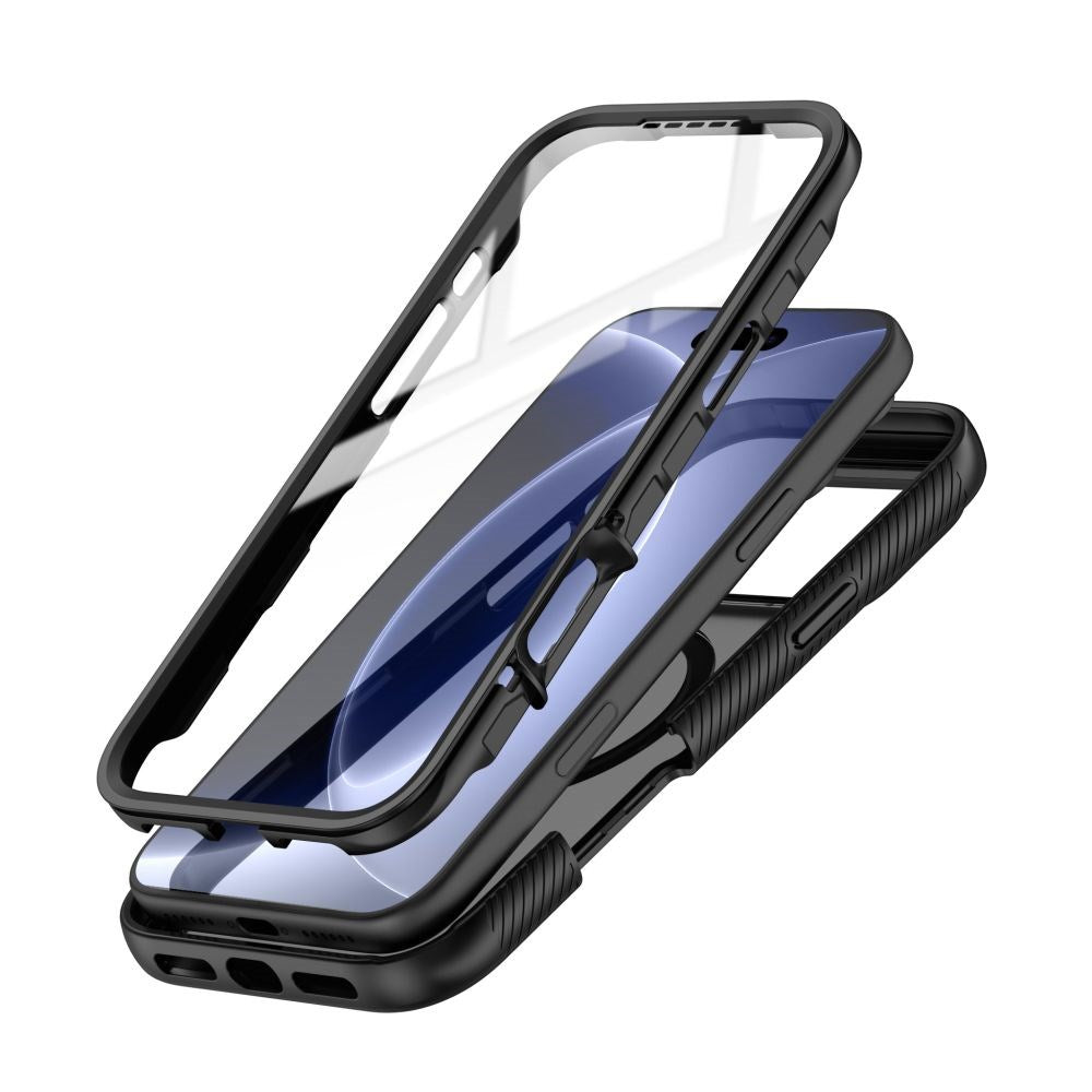iPhone 18 Pro / 17 Pro Tech-Protect Defense Case with Screen Protector - MagSafe Compatible - Matte Black