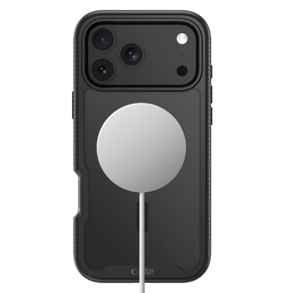 iPhone 18 Pro / 17 Pro Tech-Protect Defense Case with Screen Protector - MagSafe Compatible - Matte Black