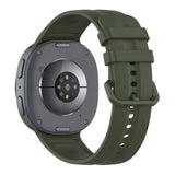 Samsung Galaxy Watch 8 / 9 / Classic (40 / 44 / 46mm) Tech-Protect Silicone Evo Watch Band - Dark Green