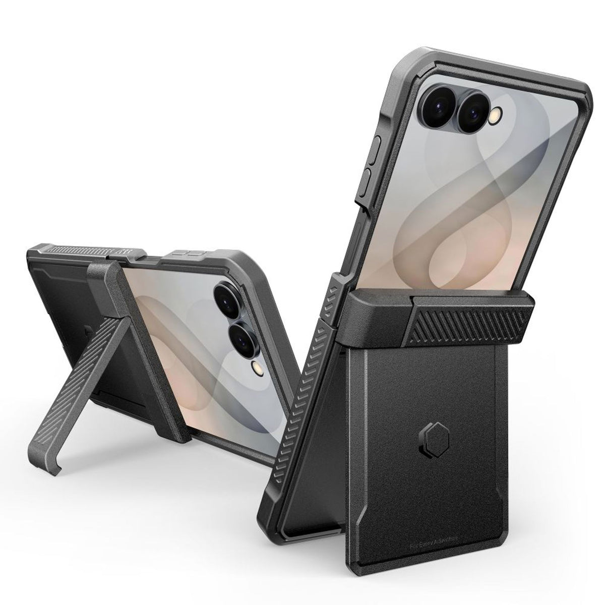 Samsung Galaxy Z Flip8 Tech-Protect Kevlar Pro Case - Black