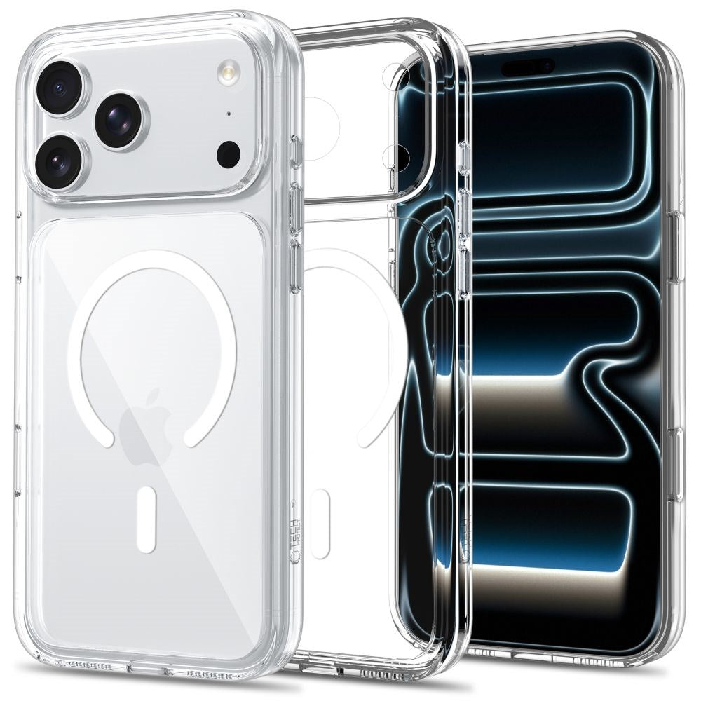 iPhone 18 Pro Max / 17 Pro Max Tech-Protect FlexAir Hybrid CC Case - MagSafe Compatible - Transparent