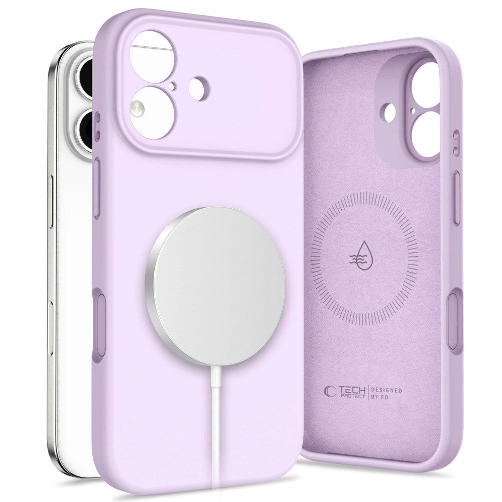 iPhone 17 Tech-Protect Silicone Case - MagSafe Compatible - Purple